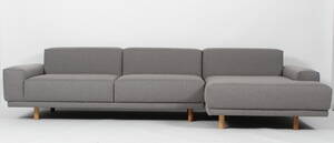 Omhu. Sofa med chaiselong, model Bjørk. 2
