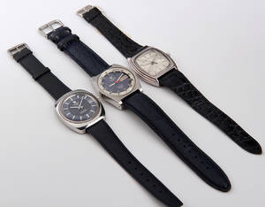 Tre vintage herrearmbåndsure 1970erne 3