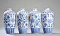 Fire kinesiske vaser af porcelæn 4