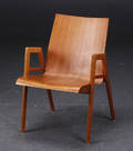 Moderne design. Skalstol, teak