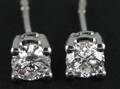 Earrings in 14k with brilliant cut diamonds 0.55 ct