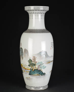 Kinesisk gulvvase af porcelæn, 1900-tallet