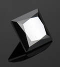 Uindfattet behandlet sort diamant ca. 5.00 ct.