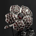 Granat vedhæng-broche.