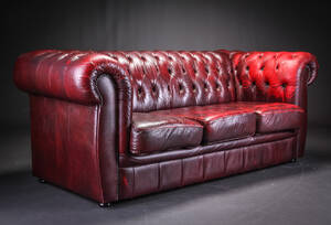 Tre-pers. sofa, Chesterfield stil