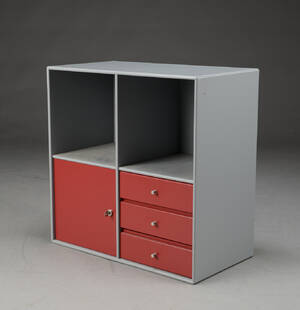 Peter J. Lassen for Montana. Et reolmodul, grå 