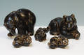 Knud Kyhn. Figurer i form af bjørne, glaseret stentøj. Kgl.P.