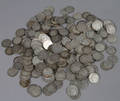 Svenske Sølv 1-kroner, sølv ca. 1690g.