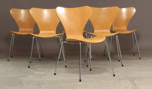 Arne Jacobsen, 7er stole, bøgetræ 6