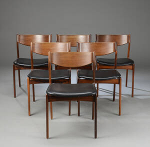 Dansk Møbelproducent. Seks spisestole 6