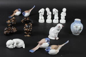 Royal Copenhagen samt Bing  Grøndahl. Samling figurer. 15
