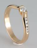 Ring in 9k with diamonds 0.30ct
