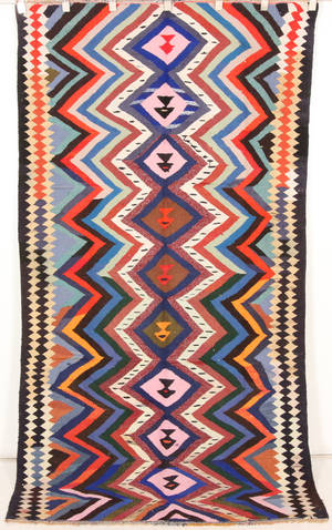 Orientmatta, flatvävd, Kelim, 255x140 cm