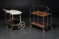 Par vintage serveringsrulleborde 2