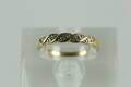 RING med diamanter, 5 st, guld, 18 k, ca 1,4 g