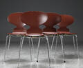 Arne Jacobsen, fire myrestole, model 3101 4 