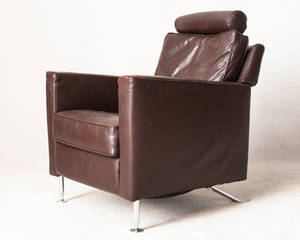 Lounge Sessel der 1980er Jahre Modell, für Garpa, Leder.