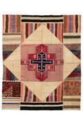 Persisk Kelim Patchwork, 211x170 cm.