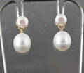 9K fresh water pearl earrings