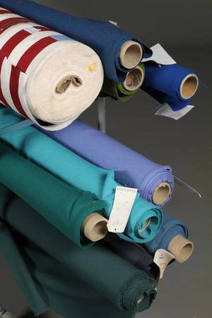 Samling møbelstof.  10 