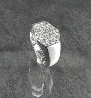 Herren Brillantring, ca. 0.66 ct.