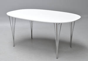 Piet Hein  Bruno Mathsson. Super Ellipse spisebord. 150 x 100cm.