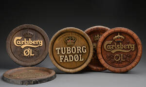 Tuborg, Carelsber, Ceres. Tøndeskilte 5