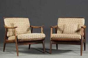 Paar Lounge Sessel  Easy Chairs der 195060er Jahre 2