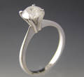 Solitaire ring ca. 1.07 ct.