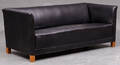 Snedkermester AJ Iversen sofa, sort læder