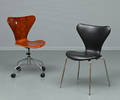 Arne Jacobsen 1902-1971. Kontorstol, samt alm. stol model 31073207 2