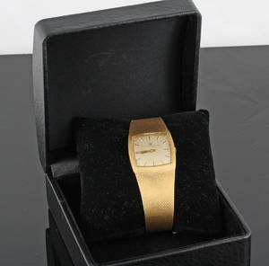 Geraud Perregaux gold plated mechanical watch