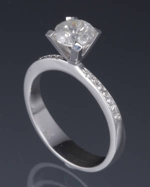 Diamantring, ca. 1.20 ct