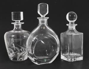 Karaffer med propp 3st, bl.a. Orrefors