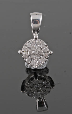 Diamond pendant diamond pendant 0.10ct
