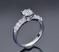 Brillantring ca 0.53 ct af 18 kt hvidguld