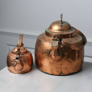 KAFFEPANNOR, koppar, 1800-tal