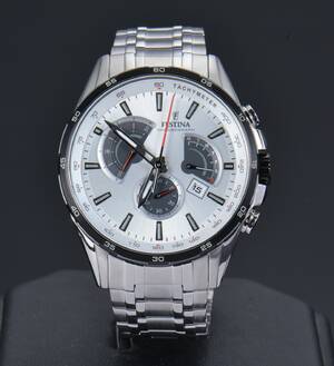 Festina chronograph, herrearmbåndsur.