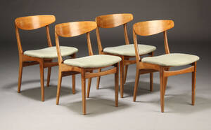 Dansk møbelproducent. Spisestole, teaktræ, 1960erne 4