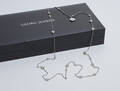 Georg Jensen - Daisy - lang halskæde med margueritter