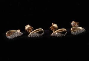 Örhängen 2 par, 18k