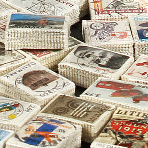 Frimærker - Danske bundter i stålstik