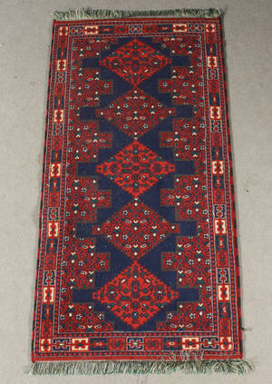 Orientalisk handknuten matta, 180x90 cm