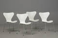Arne Jacobsen. Fire stole, Syveren, model 3107 4