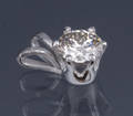 Diamant vedhæng, ca. 0.40 ct