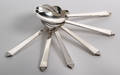 Harald Nielsen for Georg Jensen Pyramide seks dessertskeer af sterlingsølv 8