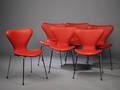 Arne Jacobsen 1902-1971. Seks stole model 3107. 6 Denne auktion er annulleret - se nu vare 1933521