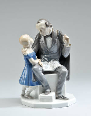 Bing  Grøndahl. Figur af porcelæn, H. C. Andersen