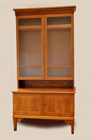 Søren Jacobsen Lemche. Bogskab af mahogni i empirestil - ca. 1910