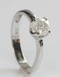 Solitairering, ca. 0.91 ct.
